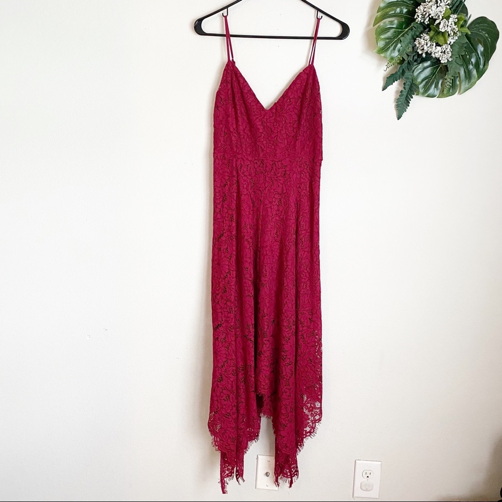 Lulu's One Wish Lace Midi Dress size S